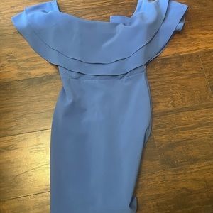 Parker Strapless Blue Dress